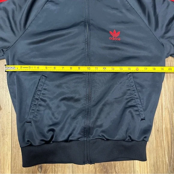 Vintage 70s 80s Made in USA Adidas ATP Tennis Full Zip Track Jacket, Medium - Picture 7 of 8